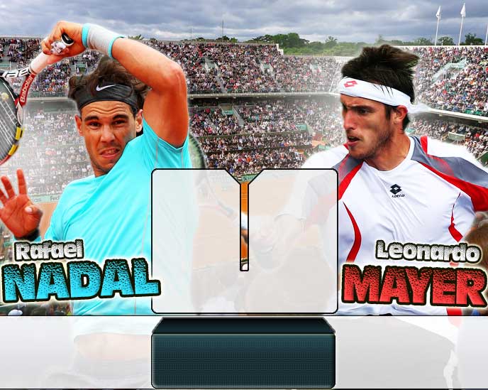 Nadal vs Mayer en Roland Garros 2014